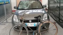 I mezzi coinvolti nell'incidente
