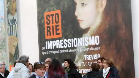 AGOSTINI AG.FOTOFILM TREVISO CODA MOSTRA IMPRESSIONISMO A S. CATERINA