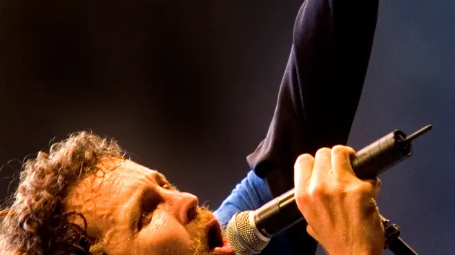 09 Aug 2006, Budapest, Hungary --- Italian rapper Jovanotti performs on the main music stage during the second day of the Sziget music festival. The event, located on the Obudai Island is considered the biggest music festival in Central Europe. --- Image by © Alessandra Benedetti/Corbis