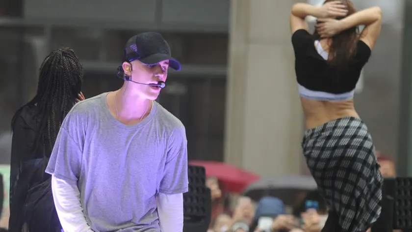 11 Sep 2015, Manhattan, New York City, New York State, USA --- Justin Beiber performs on NBC's 'Today'at Rockefeller Plaza on September 10, 2015 in New York City. Pictured: Justin Beiber --- Image by © Splash News/Splash News/Corbis