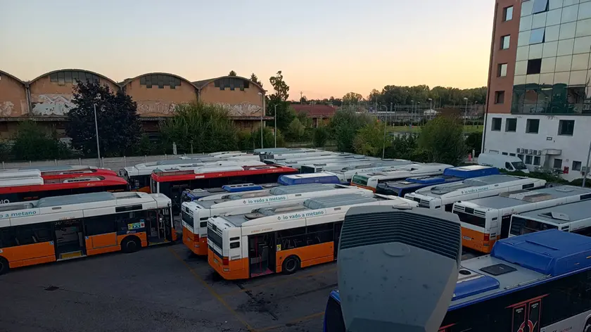Uno dei depositi di BusItalia