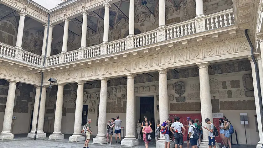 Il cortile antico di Palazzo Bo, sede dell'Università di Padova (foto Bianchi)
