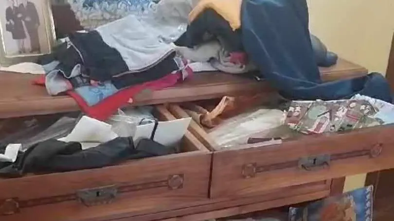 La casa messa a soqquadro dai ladri a Cittadella