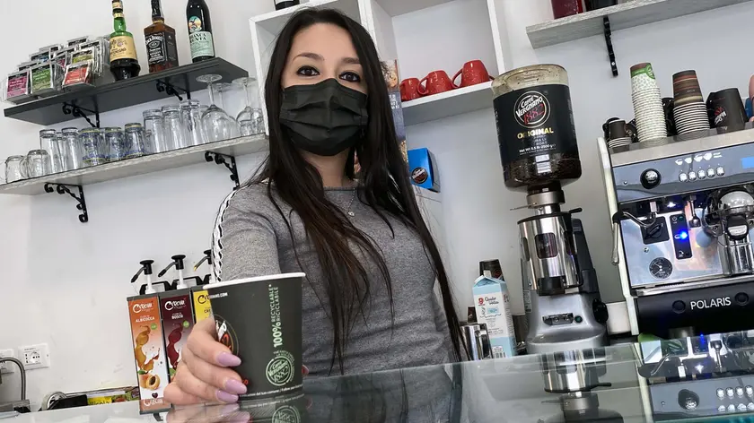 Alessandra Santoro nel suo bar "Delight"