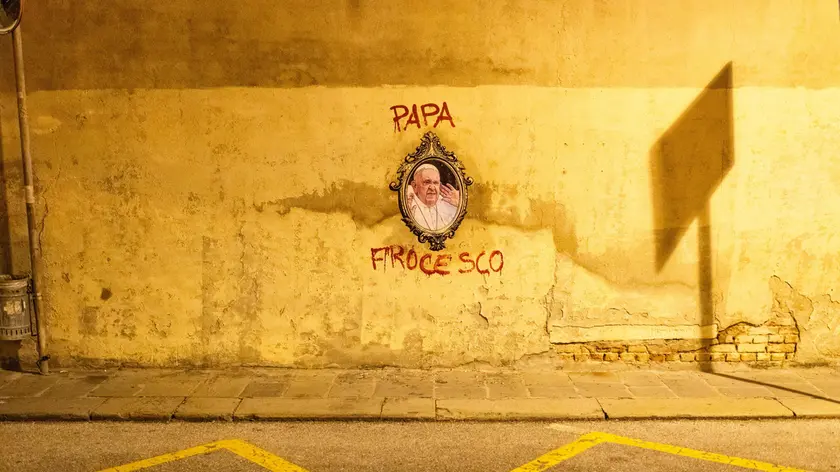 Il graffito di EvyRein in via Seminario