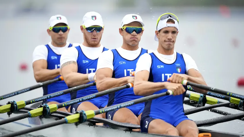 Gli azzurri Giacomo Gentili, Andrea Panizza, Luca Chiumento e Luca Rambaldi