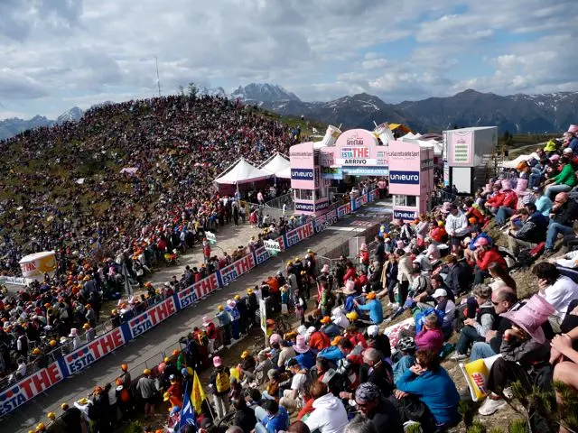 L'arrivo di tappa sullo Zoncolan nel 2019