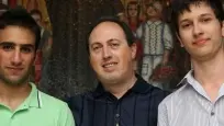 Il dirigente De Boni tra Marco Cecchetto e Giacomo Ferrigno