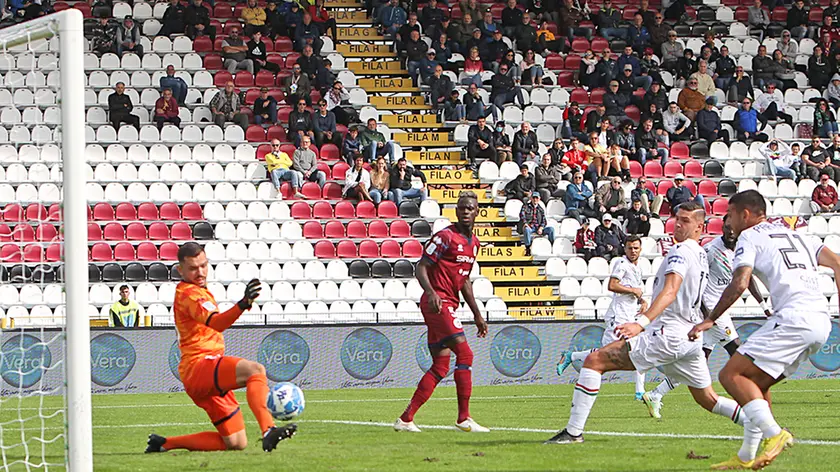 Il primo gol della Ternana (foto Piran)