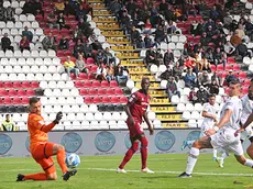 Il primo gol della Ternana (foto Piran)