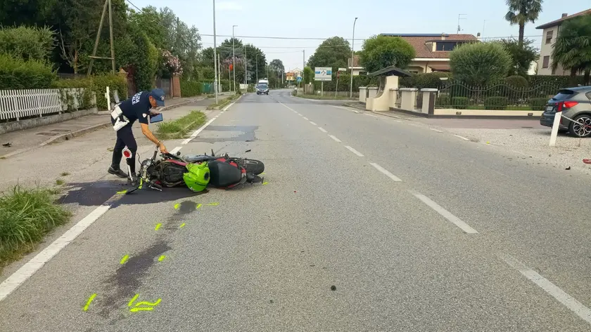 L'incidente in via San Marco a Camposampiero