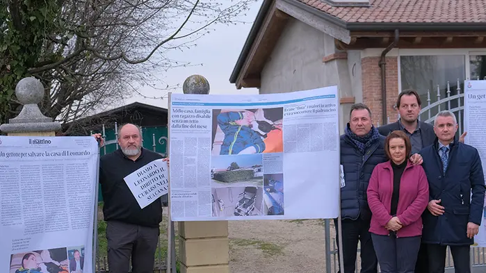 Il comitato spontaneo che ha sostenuto la causa della famiglia di Leonardo
