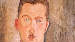 A sinistra l’assessore Andrea Colasio. A destra «Il dottor Brabander» di Modigliani, in mostra a Praga
