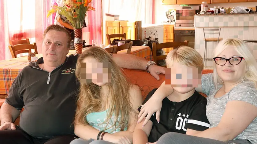 La famiglia che ha vissuto l'incubo a lieto fine (foto Piran)