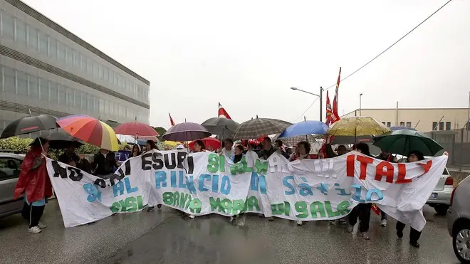 CARRAI - PROTESTA ALLA SAFILO