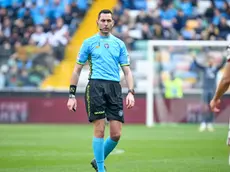 The referee of the match Andrea Colombo during the italian soccer Serie A match between Udinese Calcio vs Torino FC at the Bluenergy stadium in Udine, Italy, 16 March 2024 ANSA/Ettore Griffoni