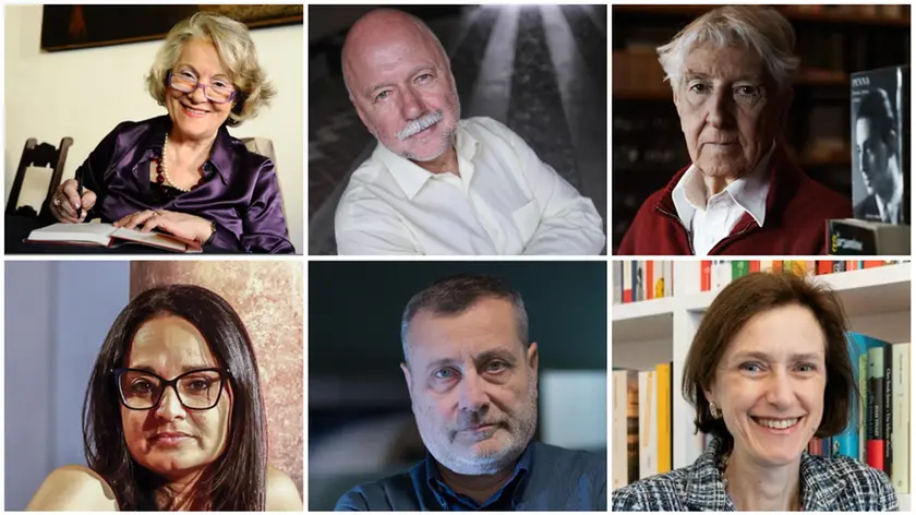 Antonia Arslan, Andrei Kurkov, Corrado Augias, Rosella Postorino, Massimo Carlotto e Chiara Briani