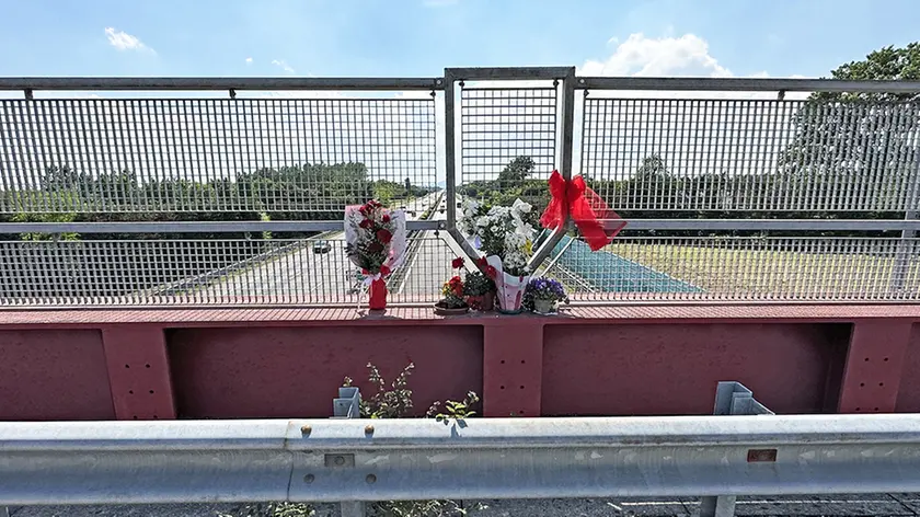 Il cavalcavia sull'A4 a Vigonza da dove è stata lanciata Giada ancora viva