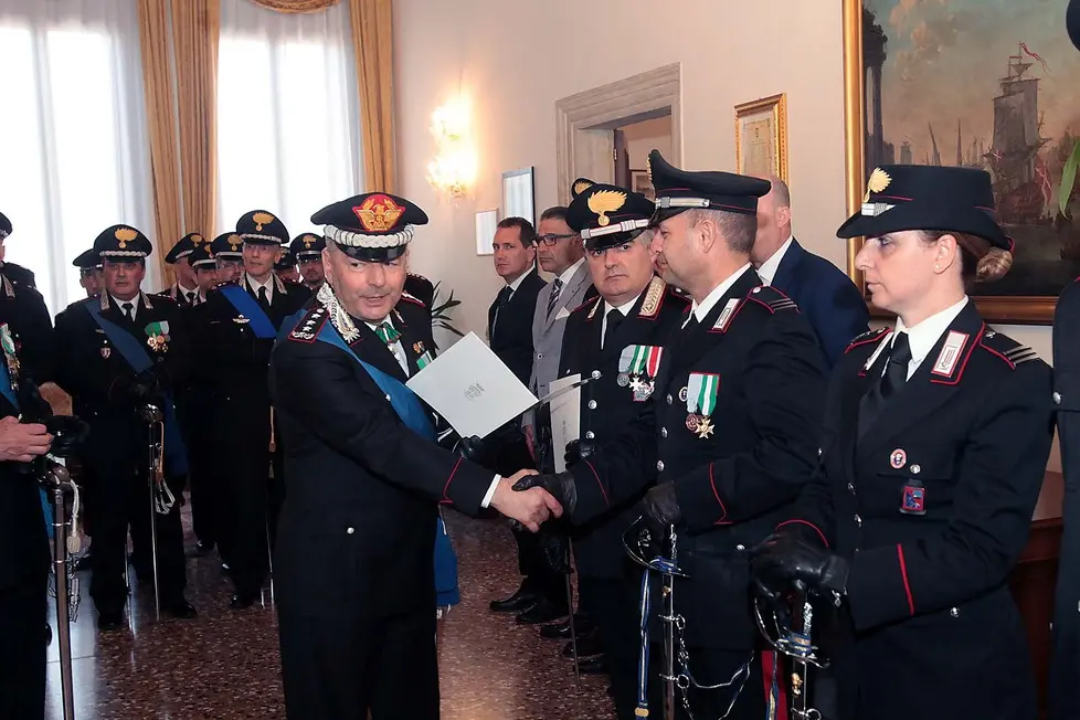 BELLOTTO - AGENZIA BIANCHI - PADOVA - CERIMONIA 202 ANNI ARMA CARABINIERI IN PRATO DELLA VALLE.
