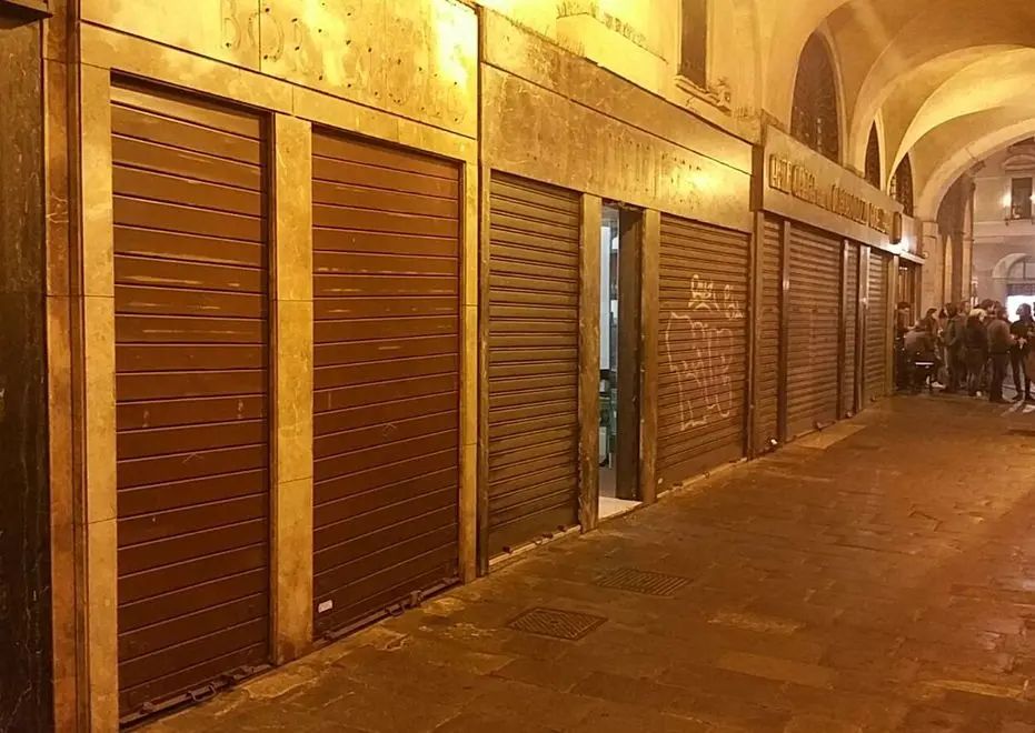 L'ex punto elettorale di Massimo Bitonci in piazza Erbe