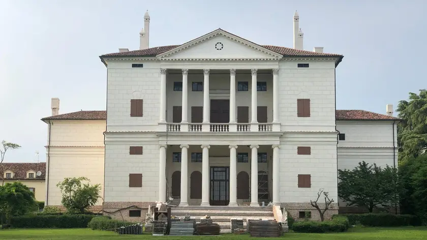 Una veduta della facciata di Villa Cornaro a Piombino Dese