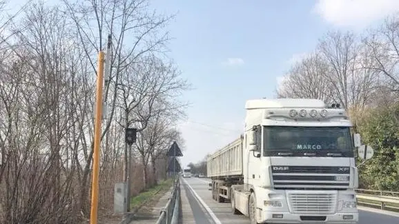 Uno dei tanti autovelox sulla tangenziale di Cittadella