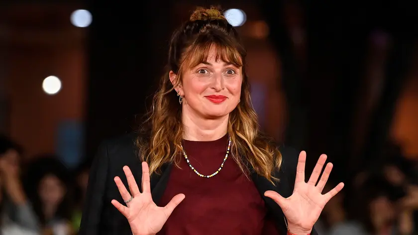 Italian director Alice Rohrwacher arrives for the screening of the movie La Chimera at the 18th annual Rome International Film Fest in Rome, Italy, 25 October 2023. The Festa del Cinema di Roma runs from 18 to 29 October 2023. ANSA/RICCARDO ANTIMIANI