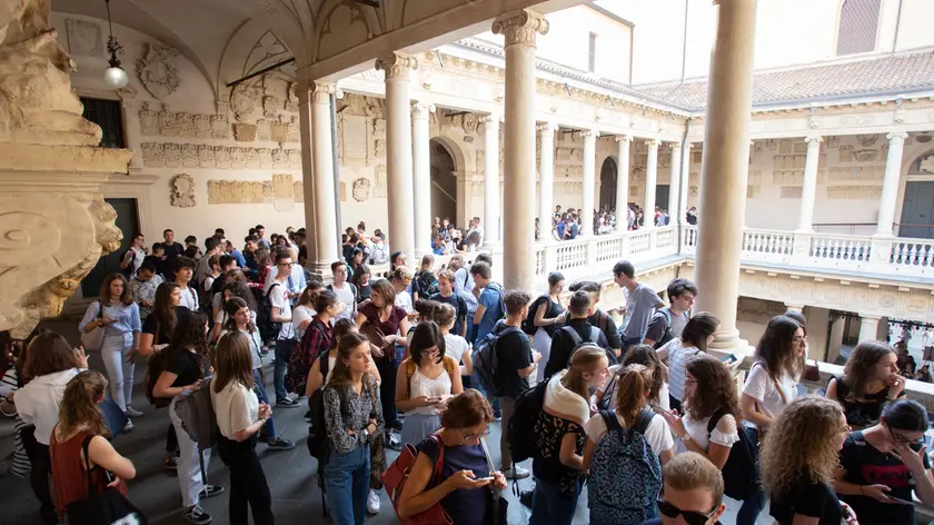 Studenti a Palazzo Bo, sede dell'università di Padova