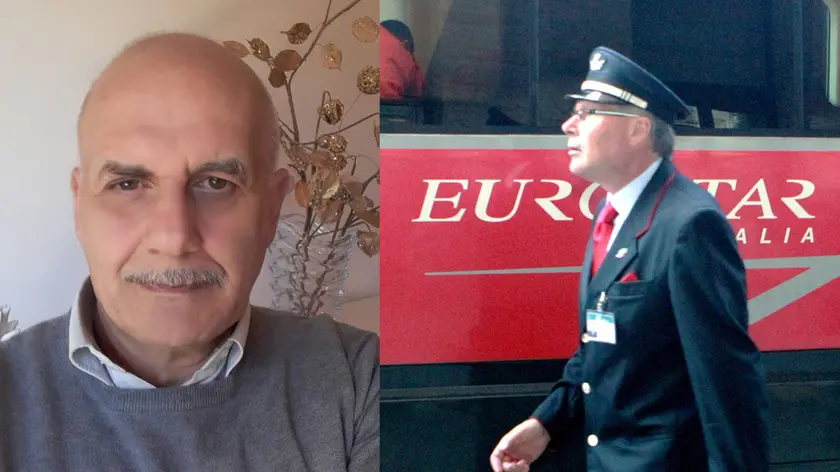 A sinistra Francesco Bonanno, 61 anni, capotreno di Jesolo