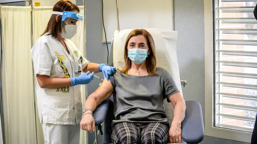27/12/2020 Codogno, prima vaccinazione simbolica anti-covid19 nellÕospedale simbolo