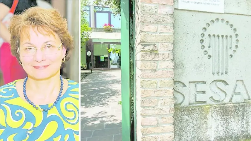 Il nuovo presidente Silvia Ruzzon e l’ingresso della Sesa in via Comuna a Este