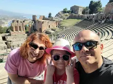 Michele Petriccione con moglie e figlia