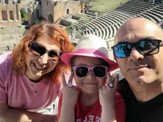 Michele Petriccione con moglie e figlia