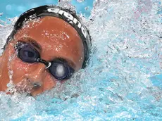 Italian Simona Quadarella competes in the Women's 1500m Freestyle final of the Swimming competitions during the Paris 2024 Olympic Games at the Paris La Defense Arena in Paris, France, 31 July 2024. Summer Olympic Games will be held in Paris from 26 July to 11 August 2024. ANSA/ETTORE FERRARI