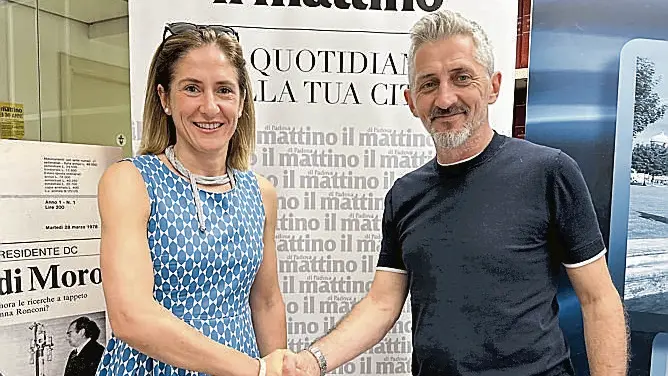 I due candidati a sindaco di Monselice Giorgia Bedin e Luca Callegaro (Foto Agenzia Bianchi)