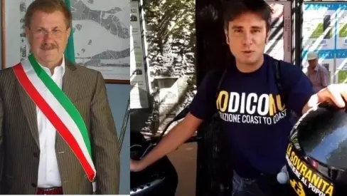 Il sindaco Zoggia e Alessandro Di Battista