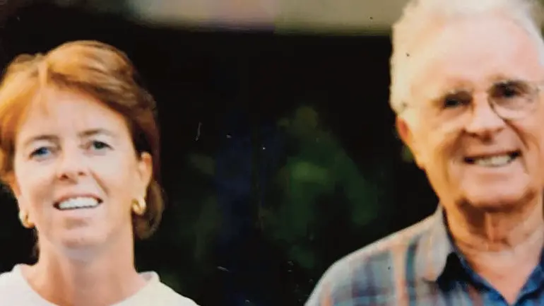La dottoressa Stefania Bordignon in una foto d’epoca con il papà Angelo
