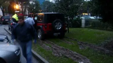 LA JEEP. Intervenuti i vigili