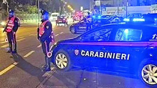 I carabinieri impegnati nei controlli