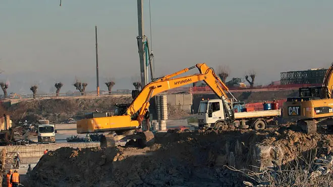 FERRAZZA CANTIERE VALDASTICO SUD AGUGLIARO VICENZA