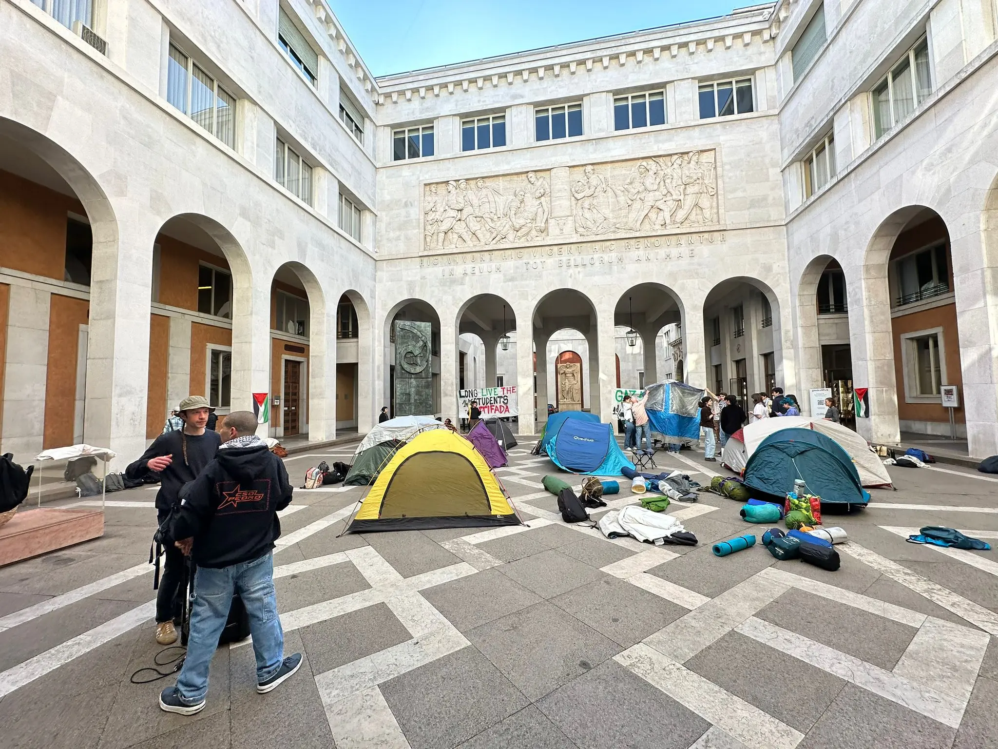 Occupato Palazzo Bo all'università di Padova