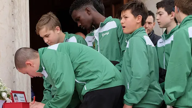 DORO - FOTOPIRAN - TREBASELEGHE - FUNERALE DANIELE SOTTANA la squadra del Piombino Dese