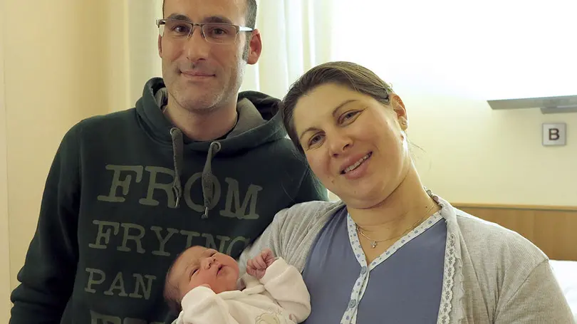 MALAGOLI-FOTO PIRAN-ABANO TERME PRIMA NATA CASA DI CURA mirko specian mamma elisa paccagnella e aurora
