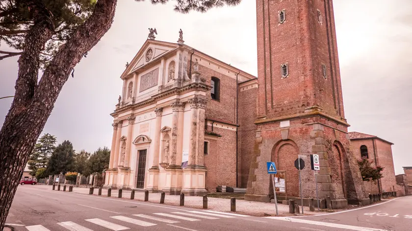 Villa Estense (PD), 29 agosto 2019. Reportage su Villa Estense per articolo di Jori. Nella Foto: la chiesa dedicata a S. Colomba.