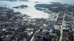 L'insenatura di Helsinki in Finlandia