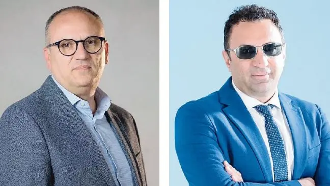 I due candidati sindaco di Borgo Veneto: Christian Finetto e Michele Sigolotto