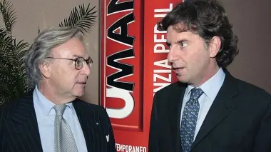 Da sinistra Diego della Valle e Francesco Peghin, Raffaele Bonanni e, sotto, il pubblico che ha partecipato al dibattito