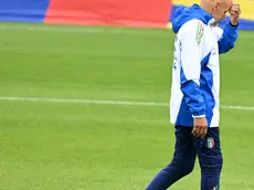 Italy’s head coach Luciano Spalletti attends a training session of the national team in Iserlohn, Germany, 21 June 2024.. ANSA/DANIEL DAL ZENNARO