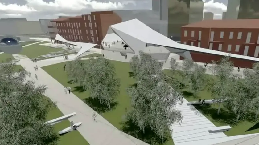 Un rendering del parco