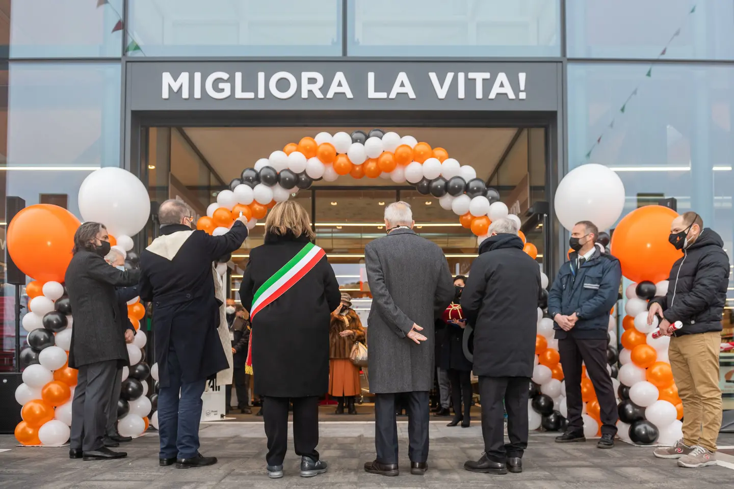 Montagnana (PD), 21 gennaio 2021. Inaugurazione Supermercato Ali a Montagnana. Nella Foto: